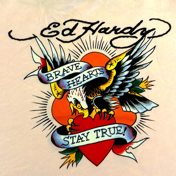 NWT Ed Hardy Crop Top - Picture 3 of 4